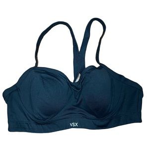 2/$20 Lightly lined wired sports bra by Victoria’s Secret.  34C black
